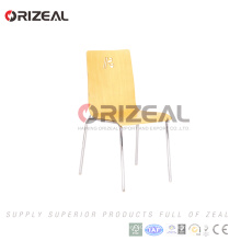 chromé cadre en acier cintré chaise de restaurant OZ-1019
